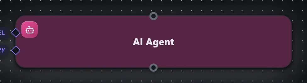 The AI Agent step on the Studio canvas