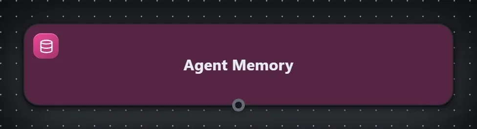 The Agent Memory step on the Studio canvas