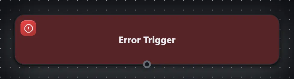 The Error Trigger step on the Studio canvas