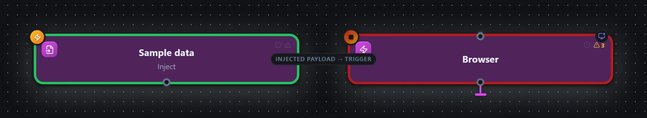 Browser wired into a runnable workflow in the Studio builder