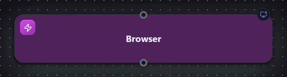 The Browser step on the Studio canvas