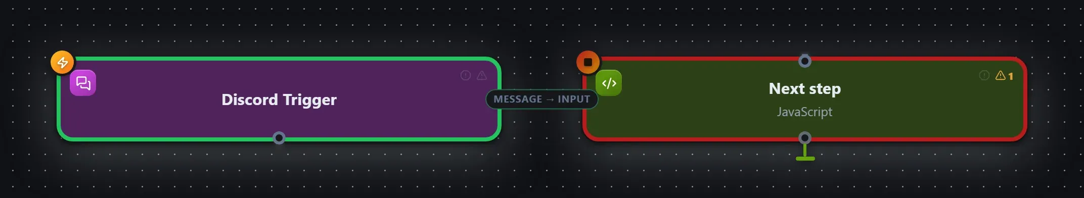 Discord Trigger wired into a runnable workflow in the Studio builder