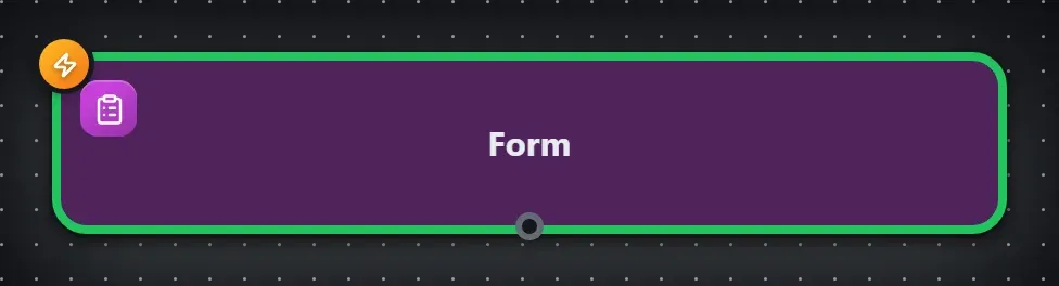The Form step on the Studio canvas