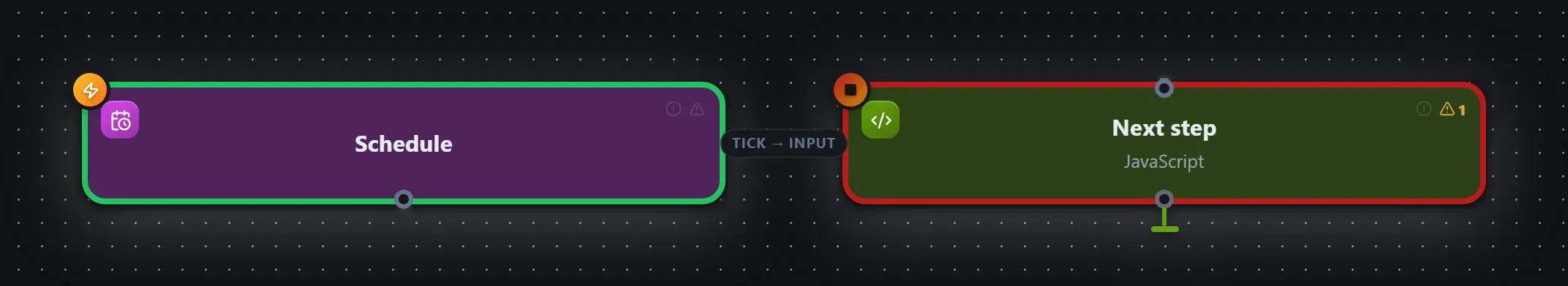 Schedule wired into a runnable workflow in the Studio builder