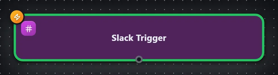 The Slack Trigger step on the Studio canvas
