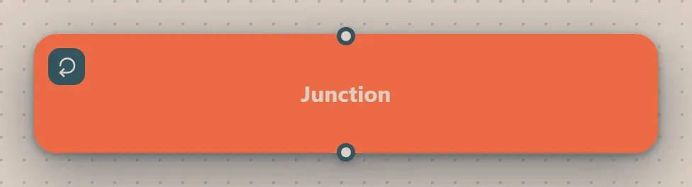 The Junction step on the Studio canvas