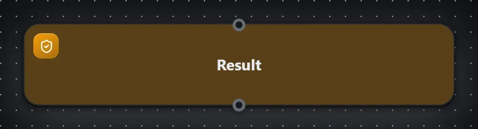 The Result step on the Studio canvas