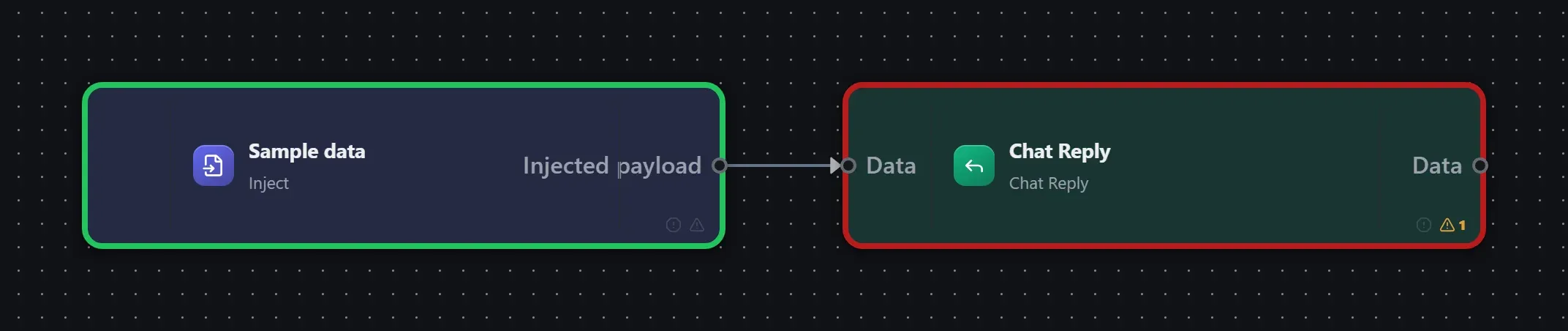 Chat Reply wired into a runnable workflow in the Studio builder