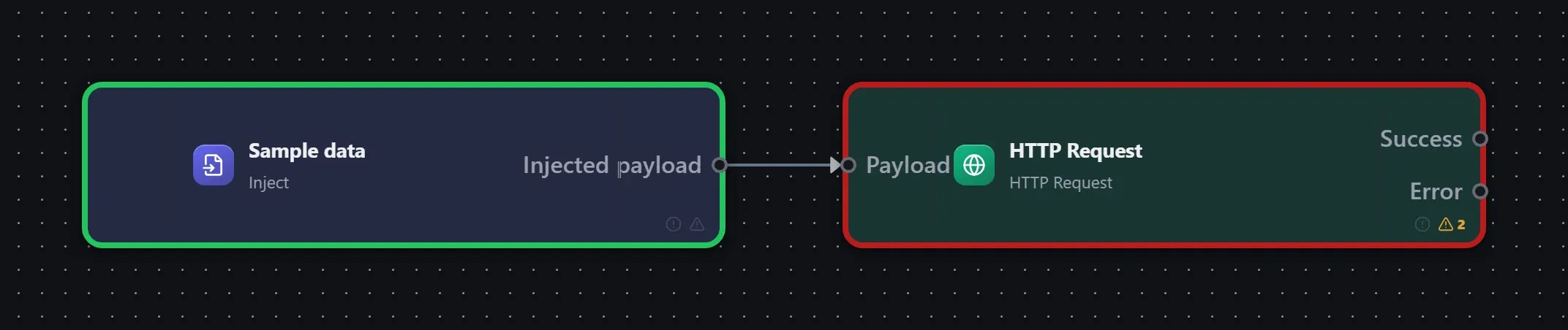 HTTP Request wired into a runnable workflow in the Studio builder
