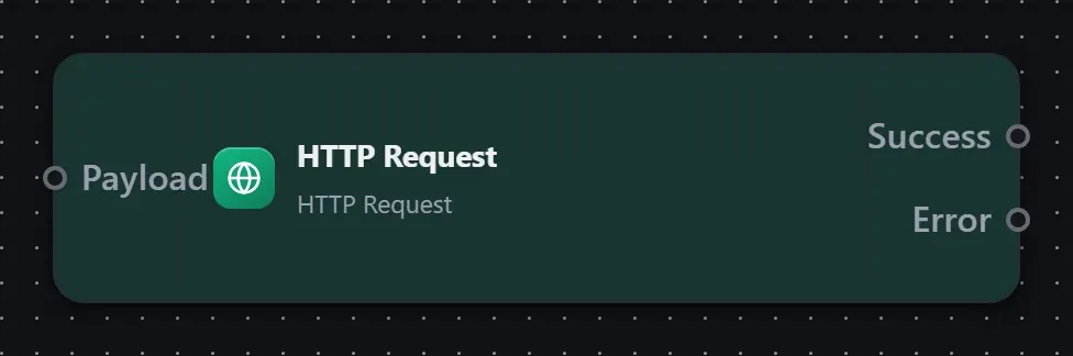 The HTTP Request step on the Studio canvas