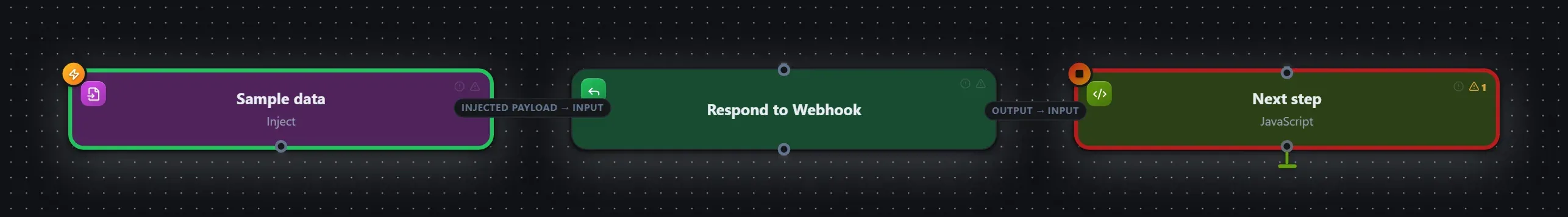 Respond to Webhook wired into a runnable workflow in the Studio builder
