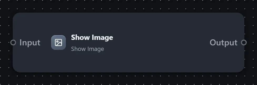 The Show Image step on the Studio canvas