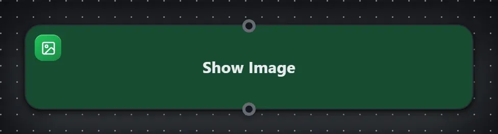 The Show Image step on the Studio canvas