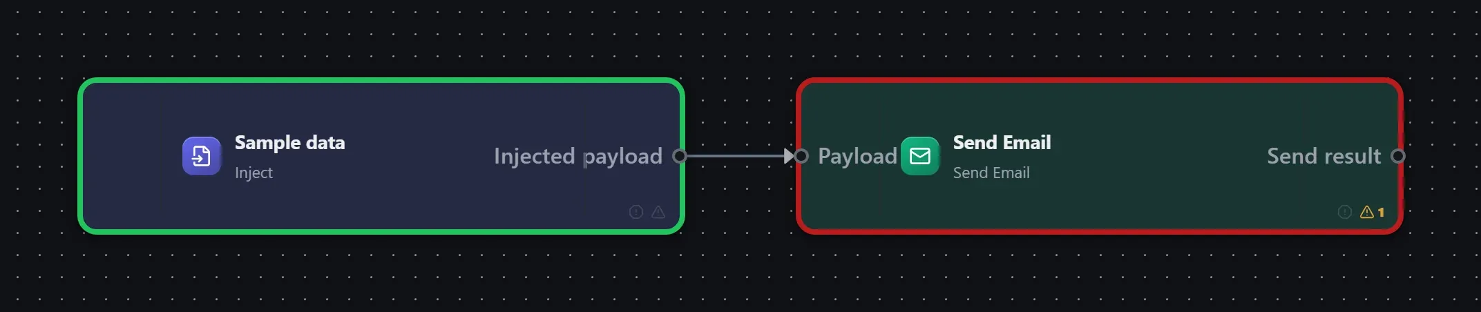 Send Email wired into a runnable workflow in the Studio builder