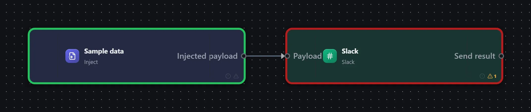 Slack wired into a runnable workflow in the Studio builder