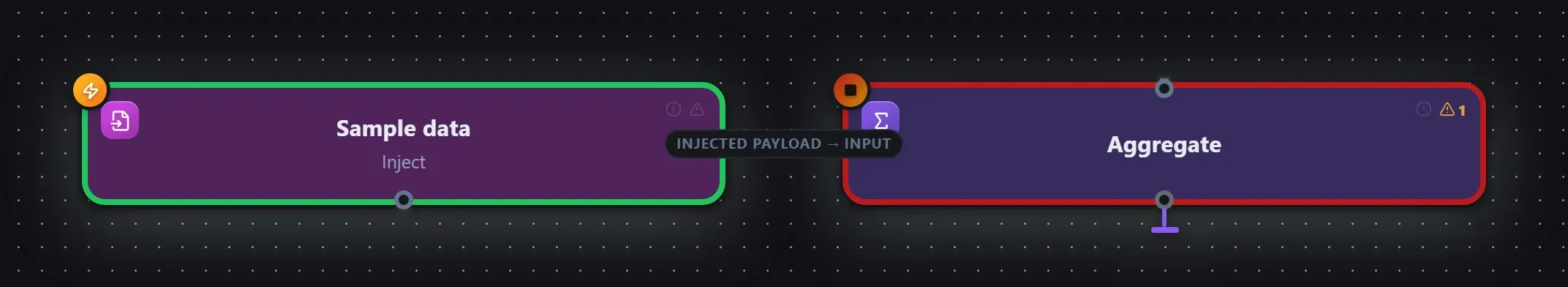 Aggregate wired into a runnable workflow in the Studio builder