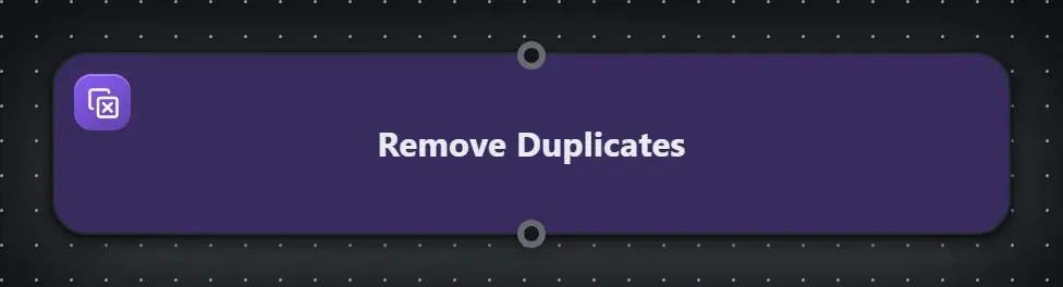 The Remove Duplicates step on the Studio canvas