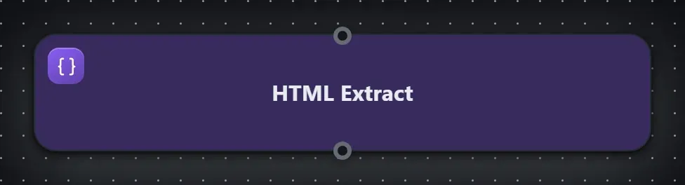 The HTML Extract step on the Studio canvas