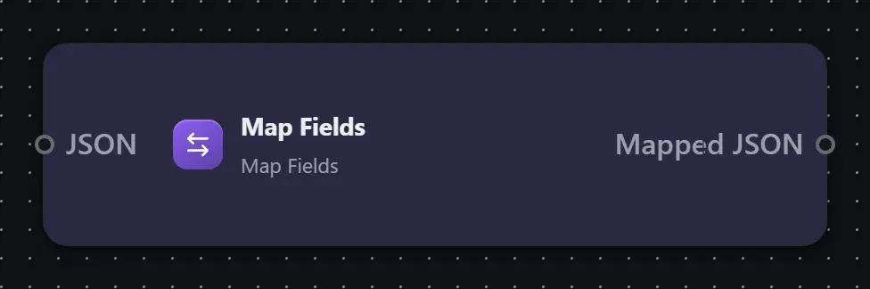 The Map Fields step on the Studio canvas
