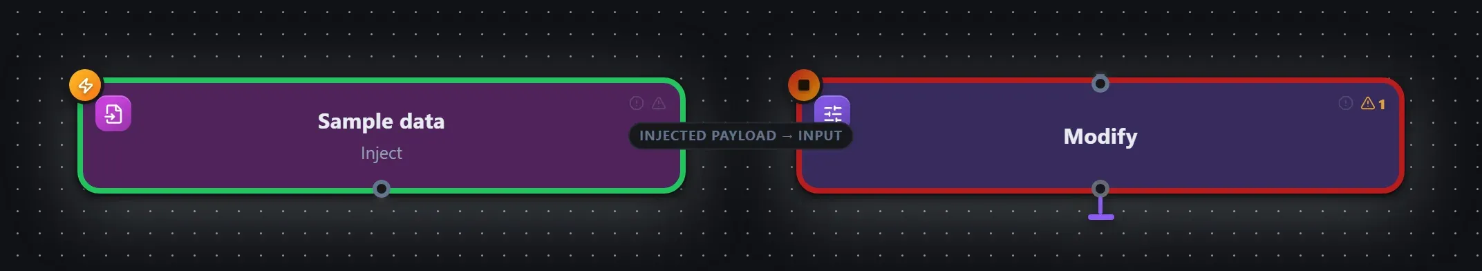 Modify wired into a runnable workflow in the Studio builder