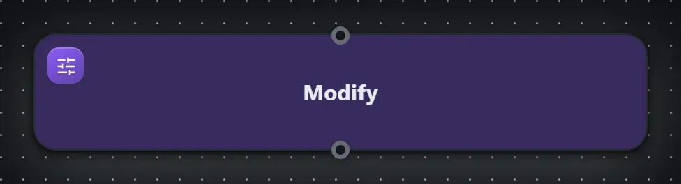 The Modify step on the Studio canvas