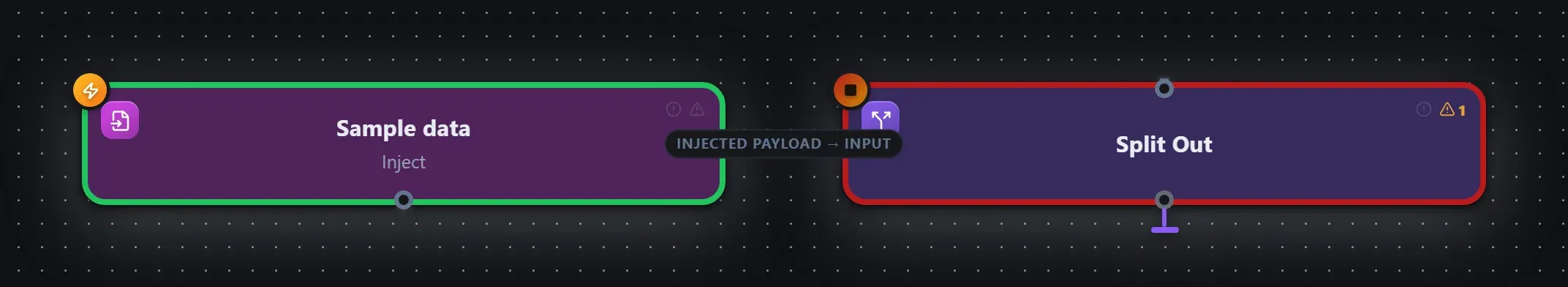 Split Out wired into a runnable workflow in the Studio builder