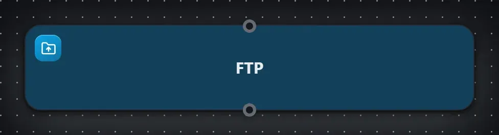 The FTP step on the Studio canvas