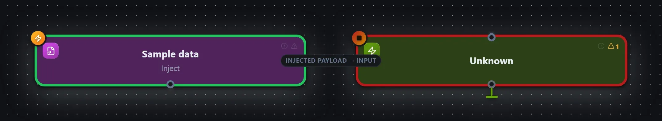 Unknown wired into a runnable workflow in the Studio builder