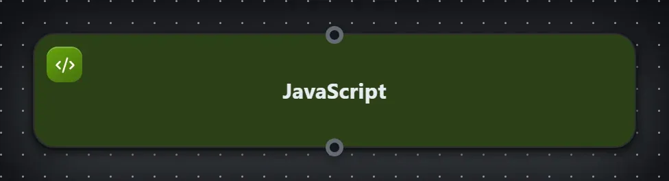The JavaScript step on the Studio canvas